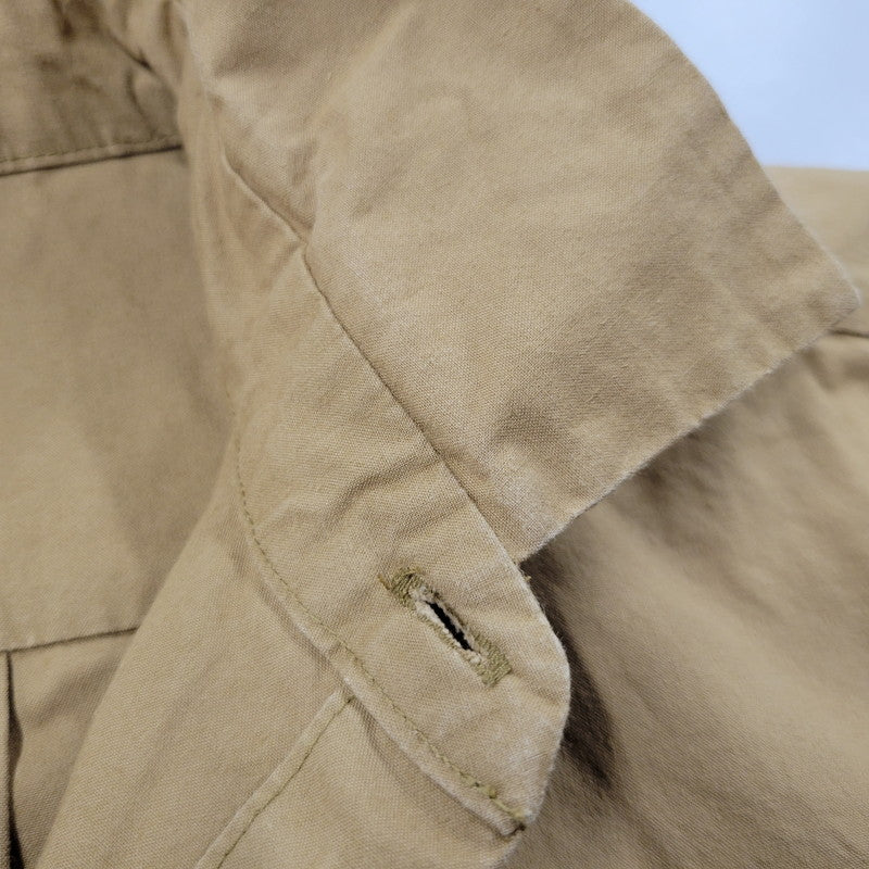 【中古品】【レディース】 中川政七商店 COTTON LONG SHIRT ONE PIECE コットン ロング シャツ ワンピース 168-250702-as-32-izu カラー:ブラウン 万代Net店