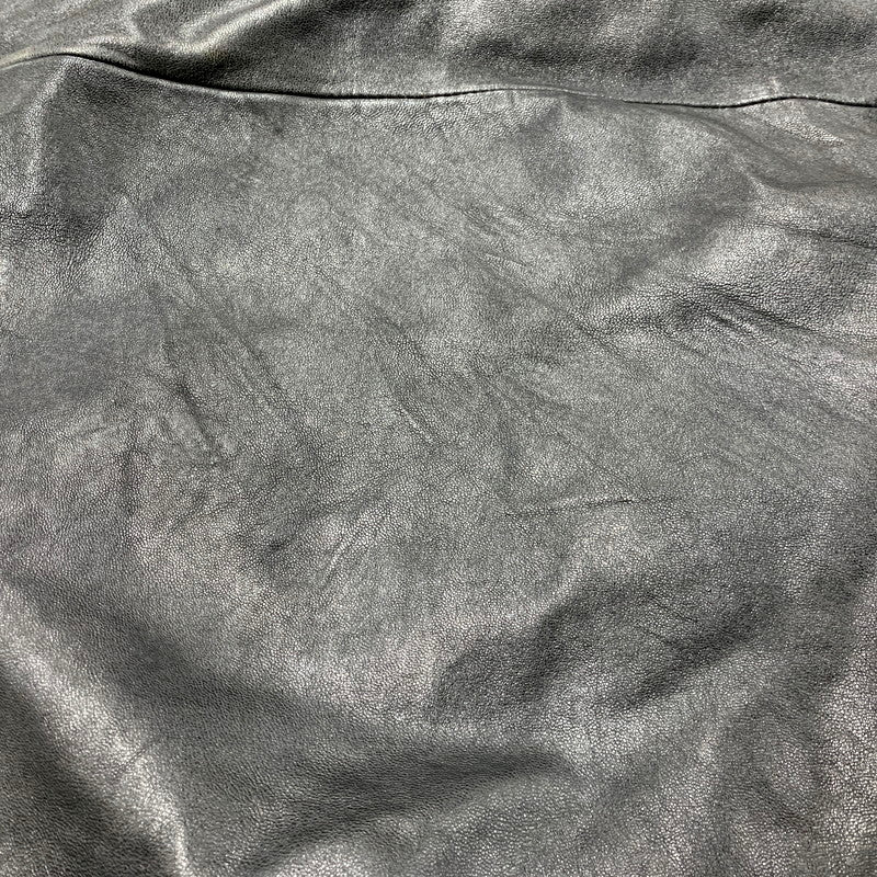 【現状渡し品】【メンズ】 D'HOMME A HOMME ドム アオム 44-198 SHEEPSKIN LEATHER JACKET シープスキン レザー ジャケット トップス アウター 146-250713-ya-06-izu サイズ:M カラー:BLACK 万代Net店
