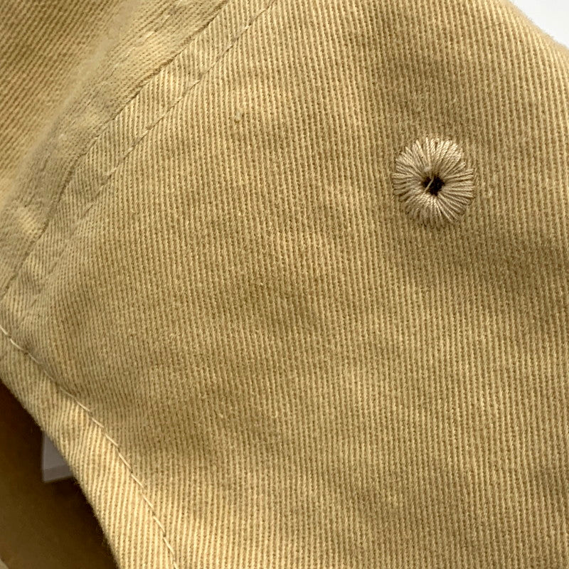 【中古品】【メンズ/レディース】 USA製 SNAP BACK COTTON CAP BEIGE スナップ バック コットン キャップ 帽子 185-250720-km-09-izu サイズ:F カラー:ベージュ 万代Net店