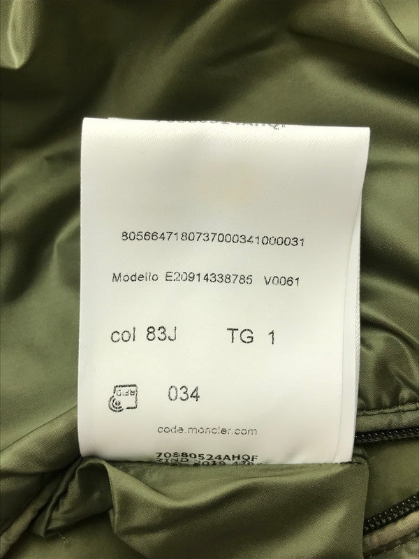 【中古品】【メンズ】 MONCLER モンクレール MONCLER E20914338785 V0061 MIR GILET DOWN VEST ミール ジレ ダウンベスト 141-251117-na-01-tag サイズ:1 カラー:カーキ 万代Net店