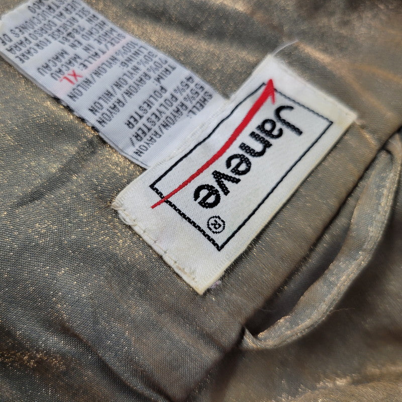 【中古品】【メンズ】 JANEVE RAYON TRACK JACKET レーヨン トラックジャケット 146-250806-as-23-izu サイズ:XL カラー:グリーン系 万代Net店