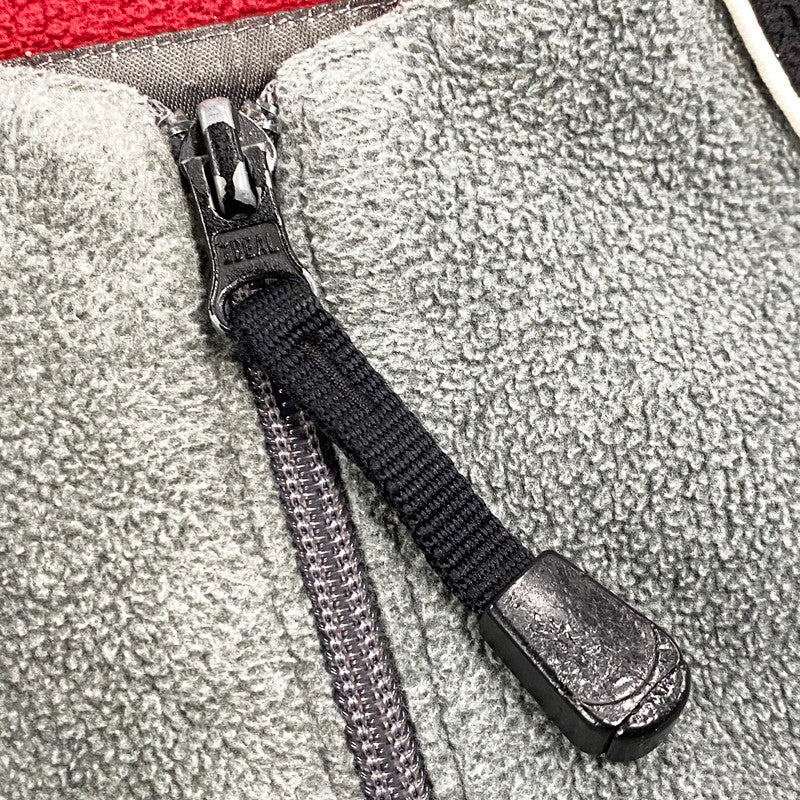 【中古品】【メンズ】 TOMMY HILFIGER トミーヒルフィガー 90S FLEECE JACKET 90年代 フリースジャケット アウター 長袖 146-250821-ma-09-izu サイズ:L カラー:グレー×ブラック 万代Net店