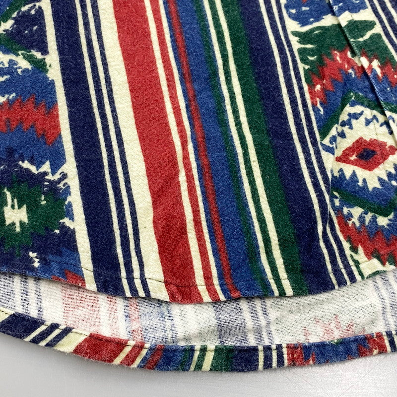 【中古品】【メンズ】 Carhartt カーハート 三角タグ 80S NATIVE PATTERN LS STRIPE SHIRT 80年代 ネイティブパターン ロングスリーブストライプシャツ トップス 長袖 146-250821-ma-07-izu サイズ:不明 カラー:マルチ 万代Net店