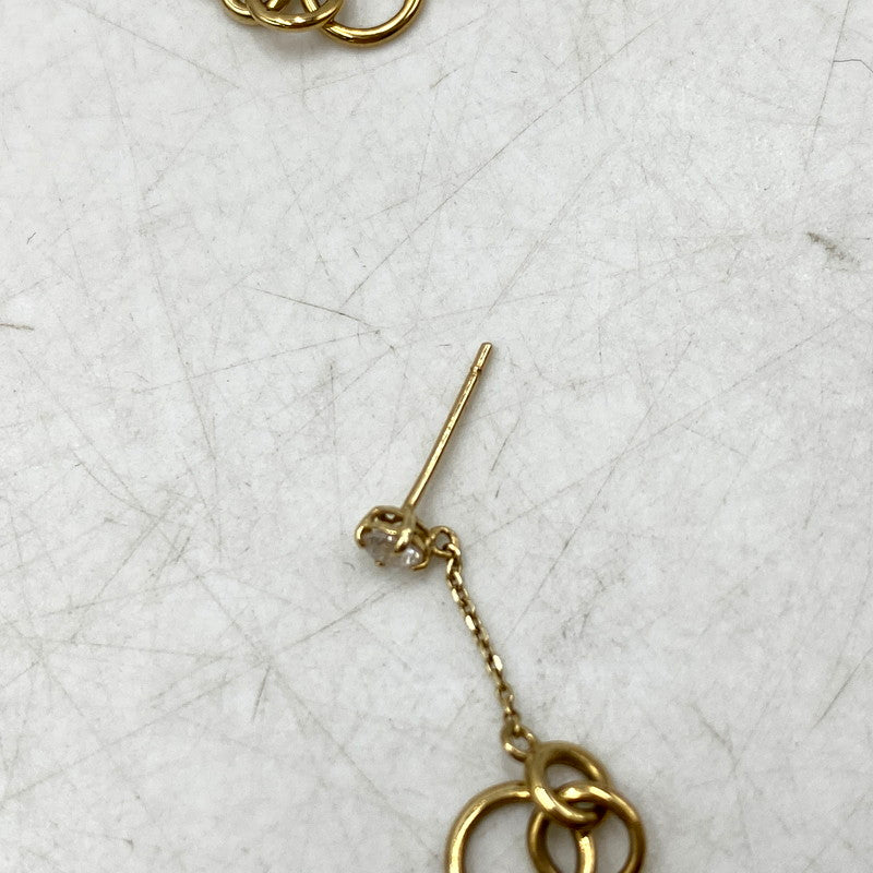 【中古品】【レディース】 ZIRCONIA YELLOW GOLD EARRINGS ジルコニア イエローゴールド ピアス アクセサリー 192-250816-as-12-izu カラー:ゴールド 万代Net店