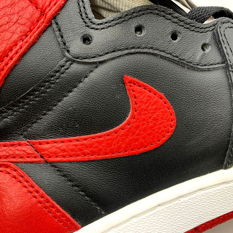 【中古品】【メンズ】 NIKE ナイキ AIR JORDAN 1 RETRO HIGH OG 555088-001 エアジョーダン 1 レトロ ハイ OG スニーカー シューズ 靴 160-250821-as-11-izu サイズ:28cm カラー:BLACK/VARSITY RED-WHITE 万代Net店