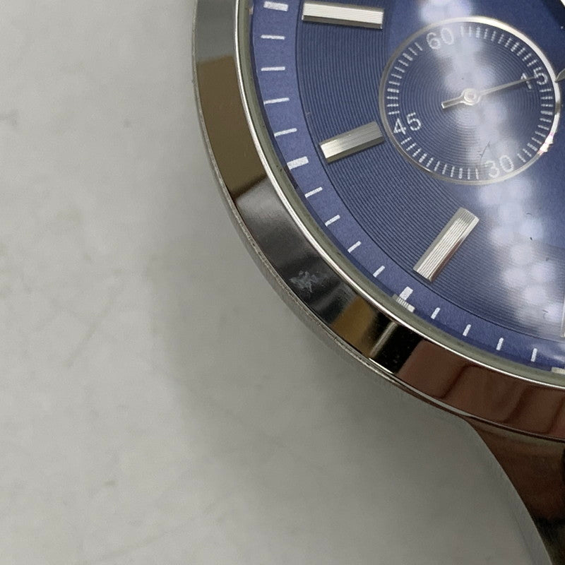 【中古品】【メンズ/レディース】 CHRONOGRAPH AR-2448 クロノグラフ ブルー文字盤 腕時計 197-251116-as-12-izu カラー:ブルー×シルバー 万代Net店
