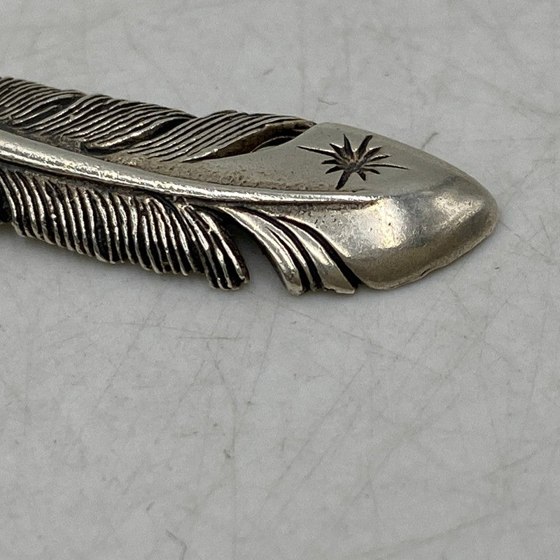 【中古品】【メンズ/レディース】 SAAD サード 925 FEATHER PENDANT TOP フェザー ペンダント トップ アクセサリー 191-250828-as-16-izu カラー:シルバー 万代Net店