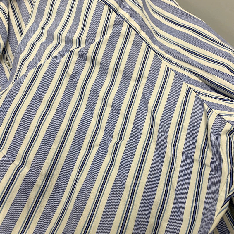 【中古品】【メンズ】 Polo by Ralph Lauren ポロバイラルフローレン CURHAM STRIPE LS SHIRT ストライプ ロングスリーブ シャツ 長袖 トップス 146-250905-as-21-izu サイズ:15.5 カラー:ブルー系 万代Net店