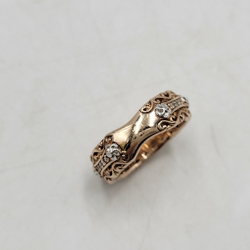 【中古品】【レディース】 SARA STERLING FLOWER&ARABESQUE RING リング 指輪 アクセサリー 191-250909-as-04-izu カラー:ピンクゴールド 万代Net店