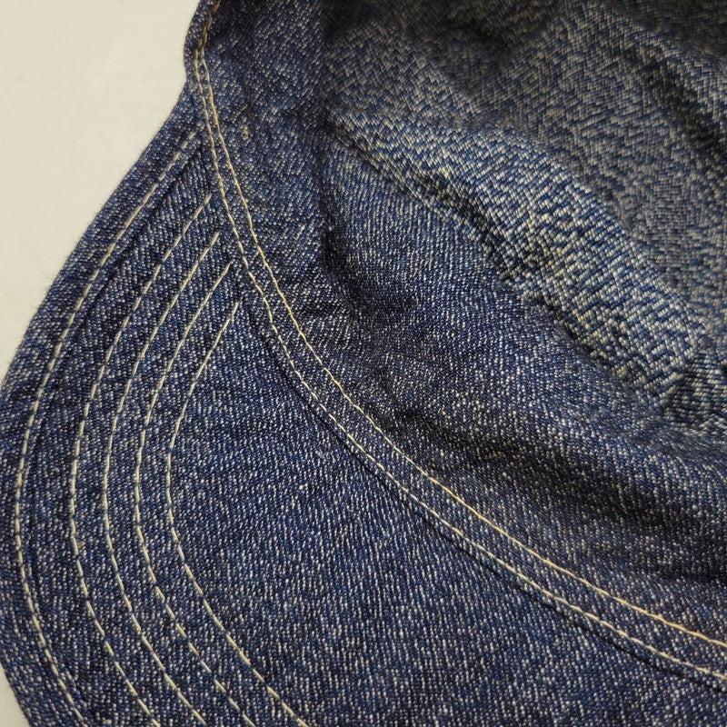 【中古品】【メンズ/レディース】 DAPPER'S ダッパーズ DENIM WORK CAP デニム ワーク キャップ 帽子 185-250909-as-18-izu サイズ:L カラー:ネイビー系 万代Net店