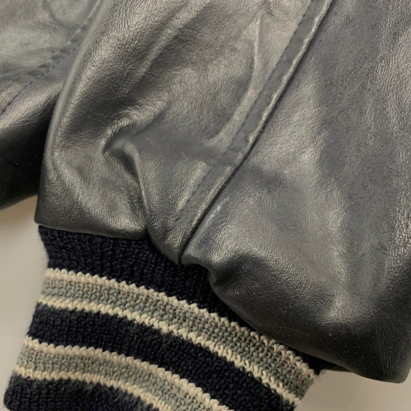 【中古品】【メンズ】 NEFF ネフ USA製 WAPPEN STADIUM JACKET ワッペン スウェット ジャケット アウター 146-250904-rk-13-izu サイズ:XL カラー:グレー×ブラック 万代Net店