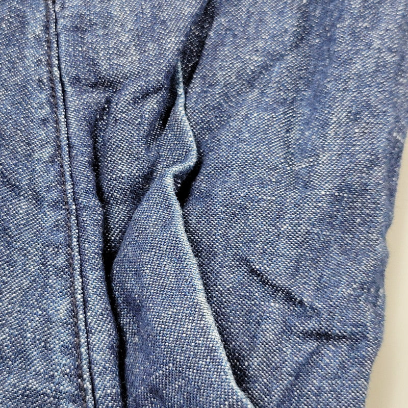 【中古品】【メンズ】 LT0559 DENIM SHOP COAT デニムショップ コート アウター 長袖 147-250910-ma-04-izu サイズ:L カラー:インディゴ 万代Net店