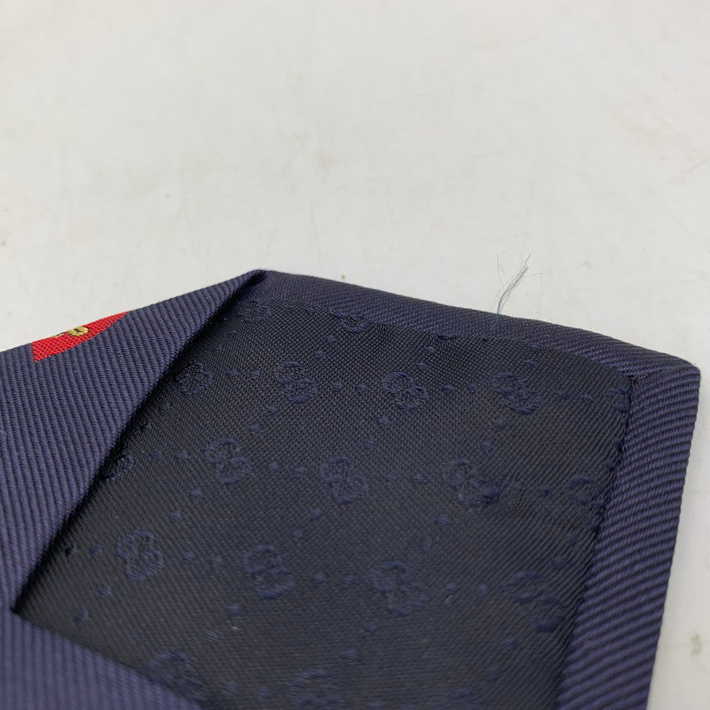【中古品】【メンズ】 EMBLEM BEE NECKTIE エンブレム ミツバチ ネクタイ 183-250904-rk-06-izu カラー:ネイビー 万代Net店