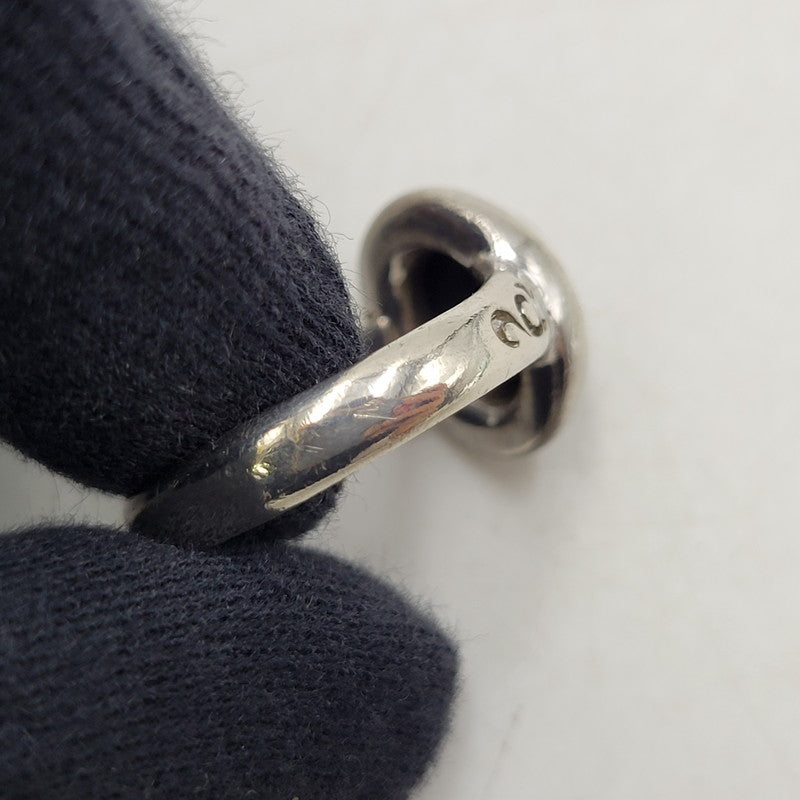 【中古品】【メンズ】 SAAD サード STONE RING ストーンリング 925 唐草 指輪 アクセサリー 191-250926-hi-12-izu サイズ:21 カラー:ブラック/シルバー 万代Net店