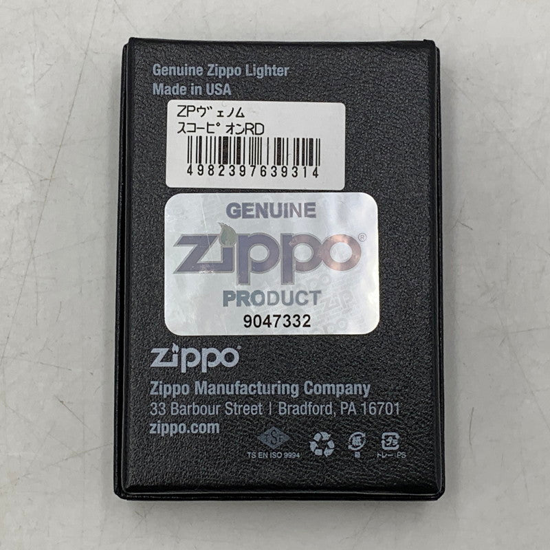 【中古品】【メンズ/レディース】 ZIPPO ジッポ VENOM SCORPION OIL LIGHTER ヴェノム スコーピオン オイルライター 喫煙具 206-250921-as-05-izu カラー:レッド 万代Net店