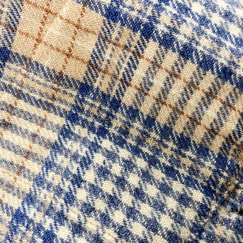 【中古品】【メンズ】 PENDLETON ペンドルトン USA製 70S LS WOOL CHECK SHIRT 70年代 ロングスリーブ ウール チェックシャツ トップス 長袖 146-250916-cs-04-izu サイズ:L カラー:ベージュ/ブルー 万代Net店
