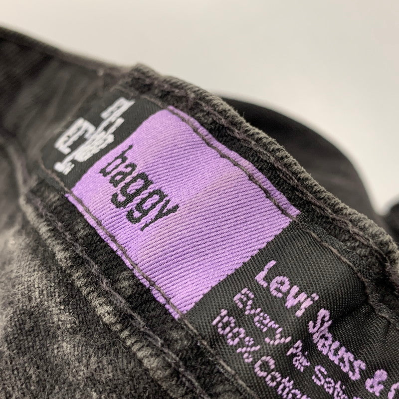 【中古品】【メンズ】 LEVI'S SILVER TAB リーバイス シルバータブ BAGGY BLACK DENIM PANTS 刻印411 バギー ブラック デニムパンツ ジーンズ ボトムス 157-250920-as-11-izu カラー:ブラック 万代Net店