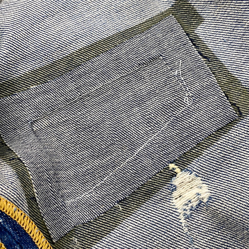 【中古品】【メンズ】 S71LA0738 STAMP PATCH SLIM JEANS スタンプ パッチ スリム ジーンズ ズボン ボトムス 152-250926-ya-12-izu サイズ:44 カラー:インディゴ 万代Net店