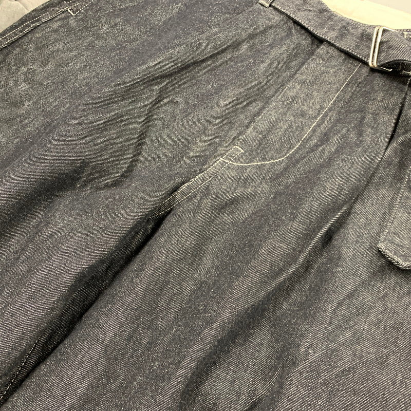 【中古美品】【メンズ】 GRAPHPAPER グラフペーパー GM243-40210B COLORFAST DENIM BELTED PANTS カラーファストデニム ベルテッド パンツ ズボン ボトムス 151-251004-ya-02-izu サイズ:3 カラー:NAVY 万代Net店