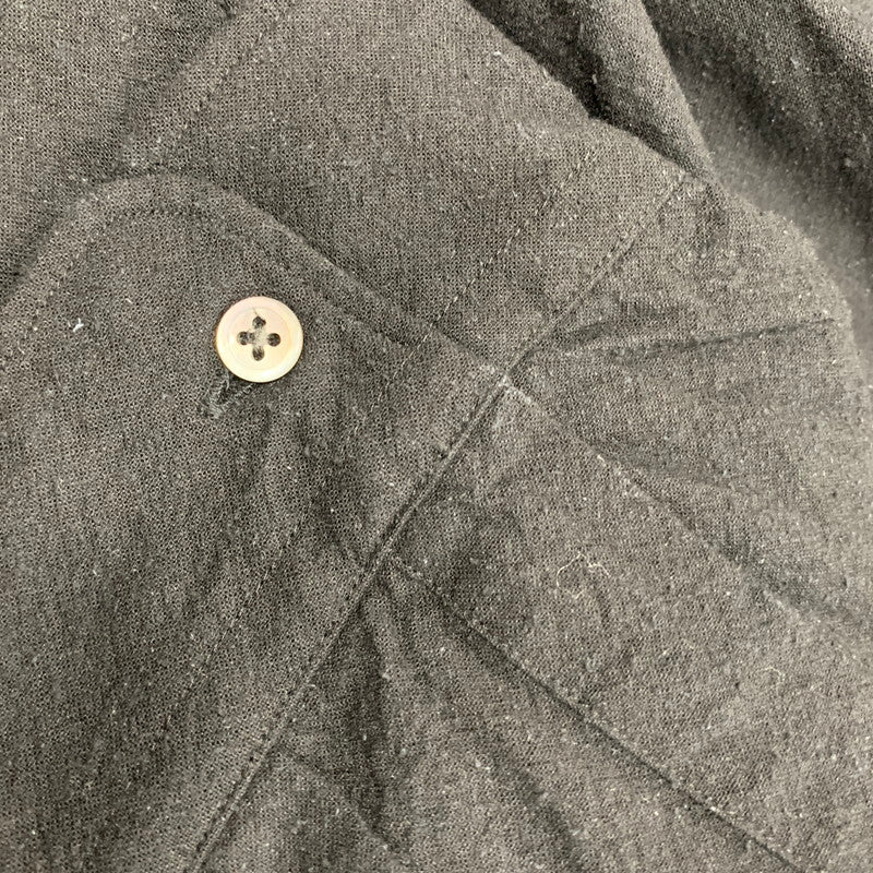 【中古品】 GRAPHPAPER グラフペーパー GM251-50047 25SS SILK NOIL VISCOSE シルク ノイルビスコース SLEEPING SHIRT スリーピング シャツ トップス 長袖 140-251003-ya-07-izu サイズ:2 カラー:BLACK 万代Net店