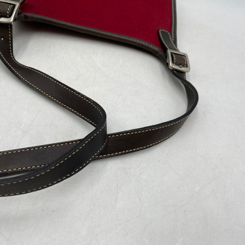 【中古品】【レディース】 OLD COACH オールド コーチ 8114 CANVAS SHOULDER BAG キャンバス ショルダーバッグ カバン 鞄 180-251007-ya-11-izu カラー:RED 万代Net店