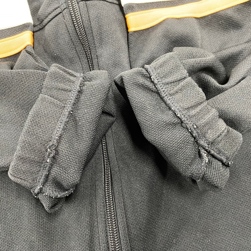 【中古品】【メンズ】 NIKE ナイキ 日本製 90S JERSEY TRACK JACKET ジャージー トラック ジャケット アウター 146-251029-cs-12-izu サイズ:L カラー:ブラック×ホワイト×イエロー 万代Net店