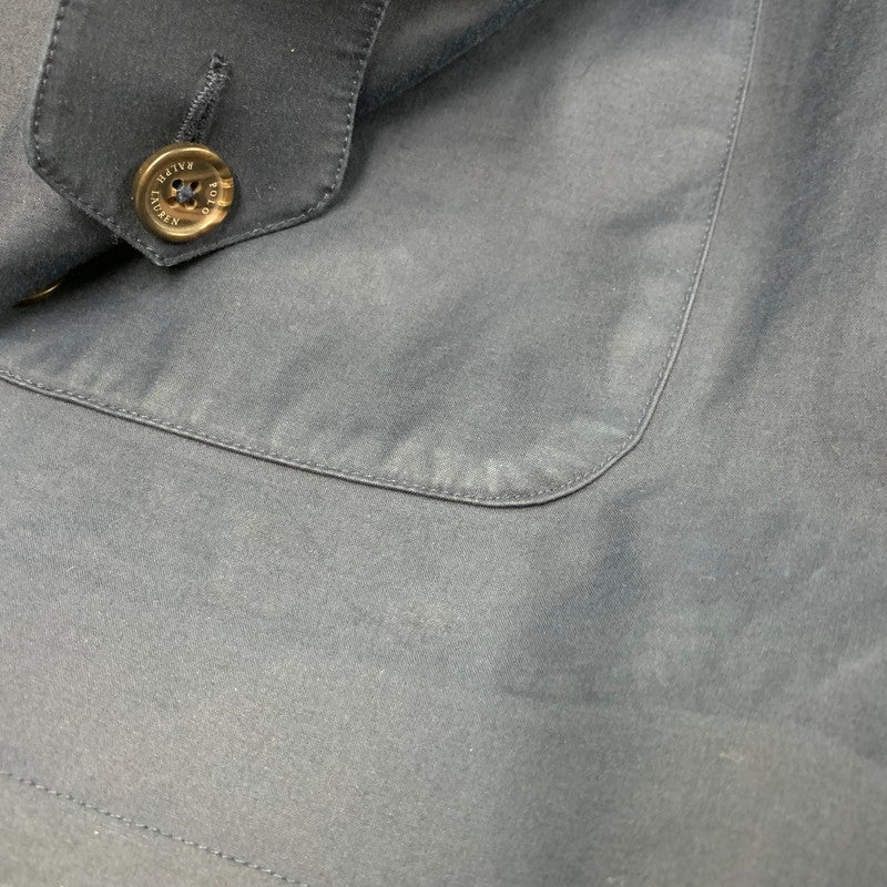 【中古品】【メンズ】 SOUTIEN COLLAR COAT ステンカラーコート ゴム引き アウター 147-251016-as-20-izu サイズ:L カラー:ネイビー 万代Net店