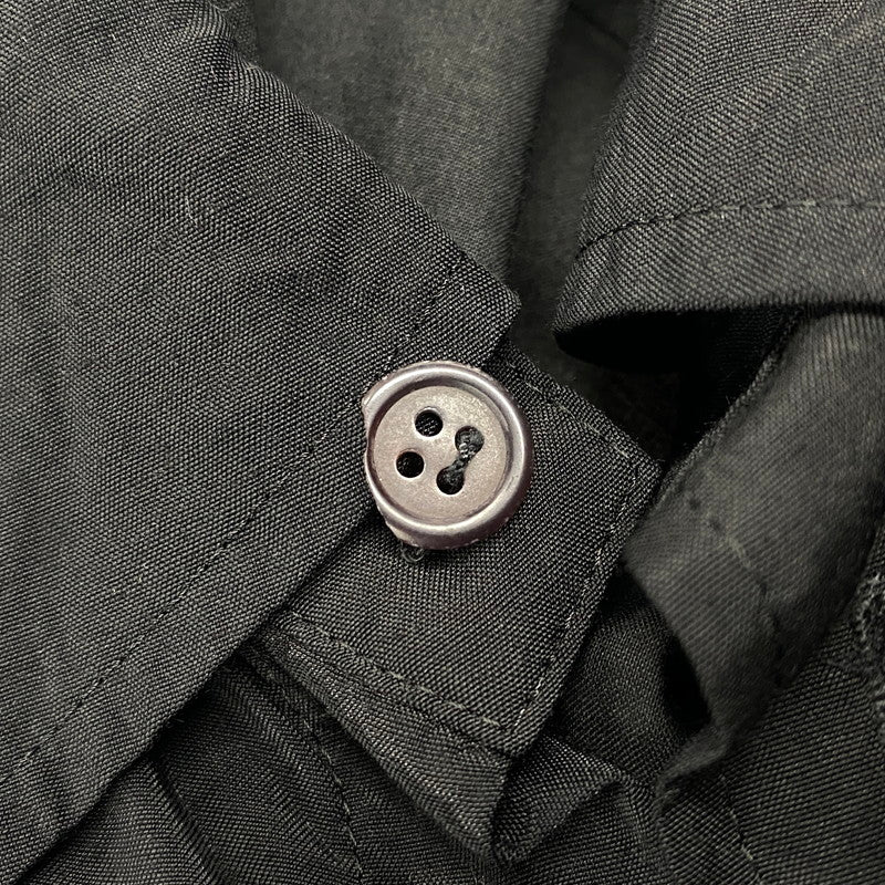 【現状渡し品】【メンズ】 Yohji Yamamoto POUR HOMME ヨウジヤマモトプールオム H0-B70-056 SS ショートスリーブ LAYERED SHIRT レイヤード シャツ トップス 半袖 140-251017-ya-02-izu サイズ:2 カラー:BLACK 万代Net店