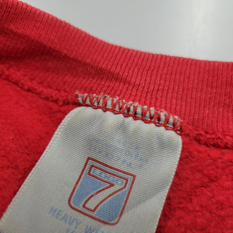 【中古品】【メンズ】 LOGO 7 ロゴセブン DETROIT RED WINGS CREWNECK SWEATSHIRT クルーネック スウェットシャツ c1993 トレーナー 長袖 トップス 146-251021-as-24-izu サイズ:XL カラー:レッド 万代Net店