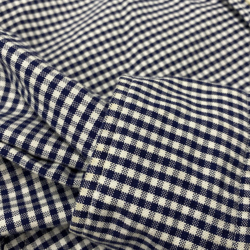 【中古品】【メンズ】 Brooks Brothers ブルックスブラザーズ BLACK FLEECE GINGHAM CHECK LS BD SHIRT ブラックフリース ギンガムチェック ロングスリーブ ボタンダウン シャツ 長袖 トップス 145-251024-as-30-izu サイズ:BB0 カラー:ネイビー×ホワイト 万代Net店