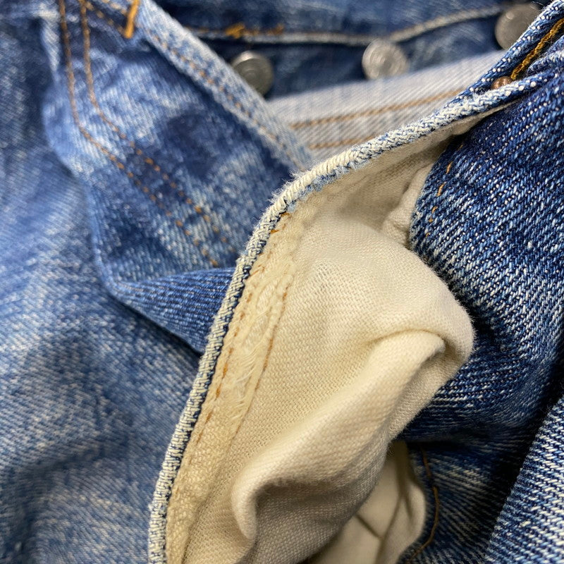 【中古品】【メンズ】 BIG-E DENIM PANTS デニムパンツ 刻印6 不均等V バックポケット裏シングル 並行ステッチ イエローステッチ 通常R 黒カン 赤耳 ジーンズ ボトムス 157-251021-as-13-izu カラー:インディゴ 万代Net店