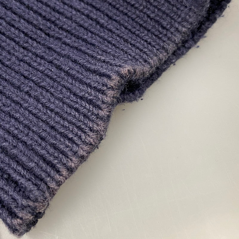 【現状渡し品】【メンズ】 COTTON KNIT SWEATER コットン ニット セーター 香港製 チェック 長袖 トップス 146-251028-as-20-izu サイズ:M カラー:マルチカラー 万代Net店