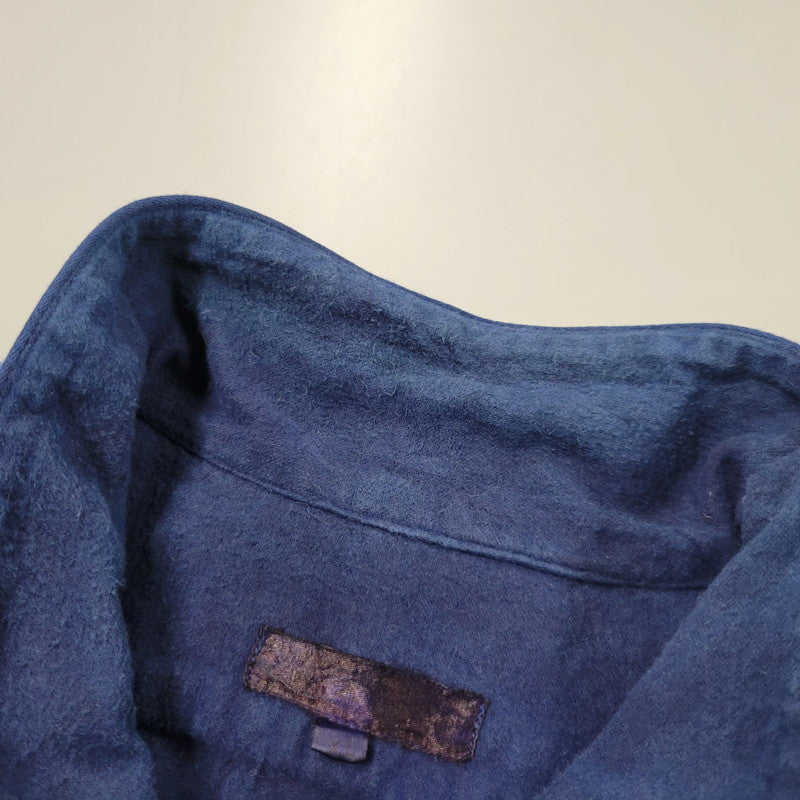 【中古品】【メンズ】 USED GRANDPA SHIRT グランパシャツ 長袖 トップス 140-251101-as-12-izu カラー:ブルー 万代Net店