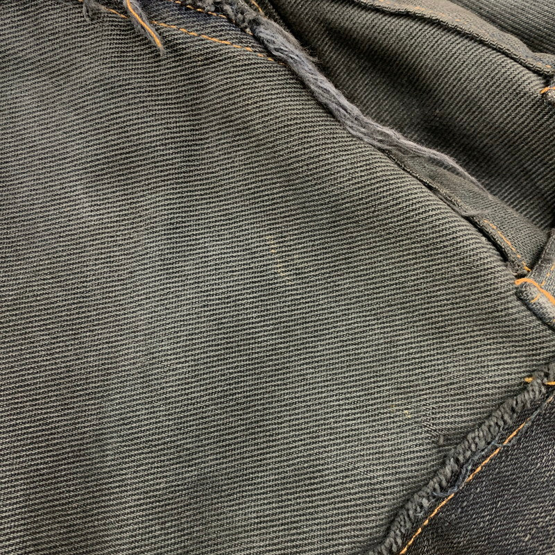 【現状渡し品】 USED REMAKE BLACK DENIM PANTS リメイク ブラック デニムパンツ ボトムス 157-260608-as-08-izu カラー:ブラック系 万代Net店