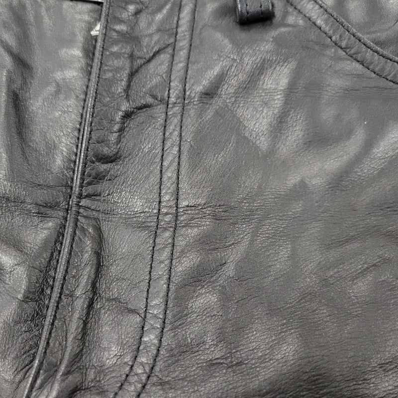 【中古品】【メンズ】 COW LEATHER PANTS 207-93-002 カウレザーパンツ ボトムス 158-251115-as-14-izu サイズ:2 カラー:ブラック 万代Net店