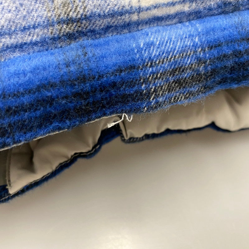 【中古品】【メンズ】 22AW REVERSIBLE FLANNEL PUFFER JACKET リバーシブル フランネル パファージャケット アウター 149-251110-ya-01-izu サイズ:L カラー:グレー/ブル- 万代Net店