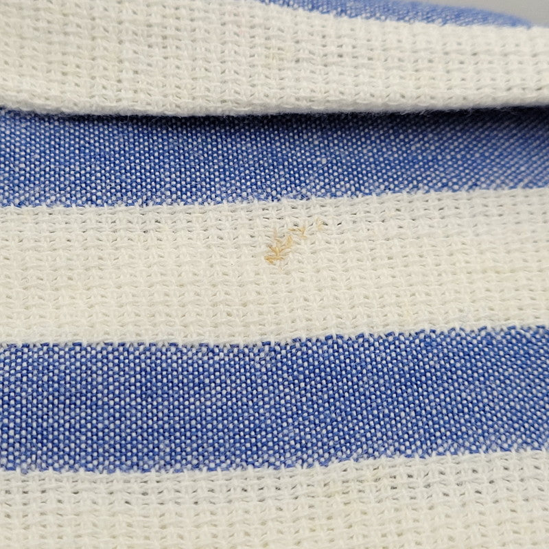 【現状渡し品】【メンズ】 L.L.Bean エルエルビーン COOL WEAVE STRIPE S/S SHIRT ストライプ ショートスリーブ シャツ USA製 半袖 トップス 146-251117-as-14-izu サイズ:L カラー:ブルー×ホワイト 万代Net店