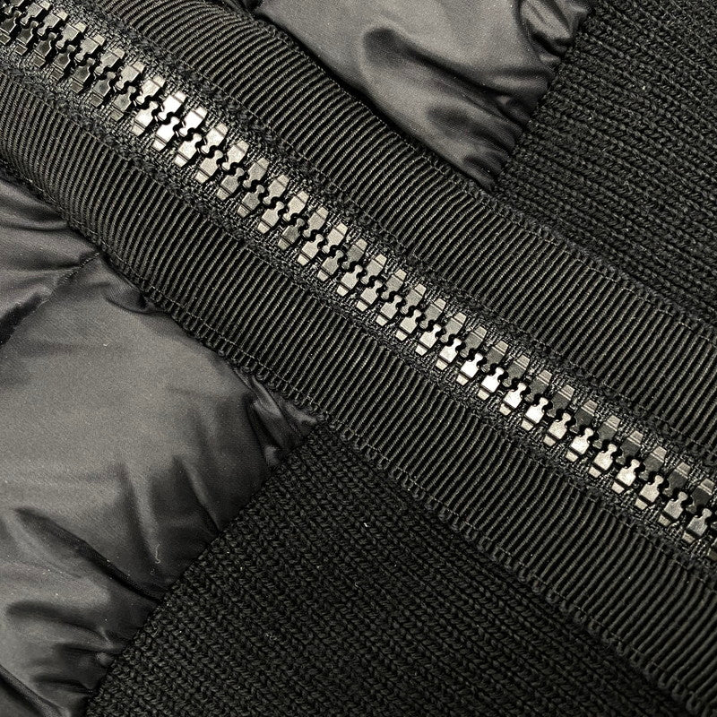 【中古品】【レディース】 MONCLER モンクレール 24AW CARDIGAN TRICOT J20939B51000 カーディガン トリコット ニット切替 ダウンジャケット トップス 168-251114-ay-14-izu サイズ:S カラー:ブラック 万代Net店