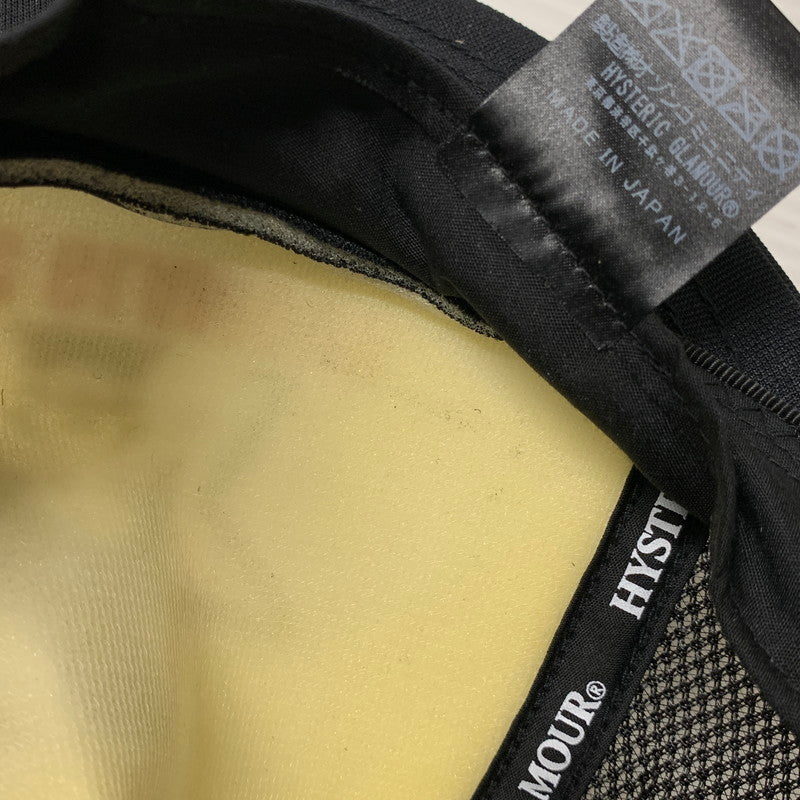 【中古品】【メンズ/レディース】 HYSTERIC GLAMOUR ヒステリックグラマー 02243QH02 STAR EVIL MESH CAP スター イービル メッシュキャップ 帽子 185-251124-ya-08-izu サイズ:F カラー:ブラック×ホワイト 万代Net店