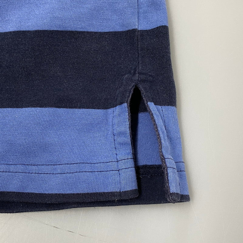 【中古品】【メンズ】 Polo by Ralph Lauren ポロバイラルフローレン 90S BORDER POLO LS SHIRT ボーダー ポロ ロングスリーブ シャツ トップス 長袖 146-251117-cs-19-izu サイズ:L カラー:ブル-×ネイビー 万代Net店