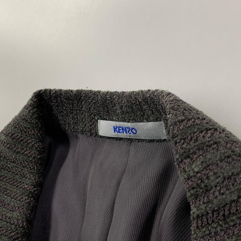【中古品】【メンズ】 KENZO HOMME ケンゾーオム 3312-1407 90'S STRIPE COAT JACKET ストライプ コート ジャケット アウター 140-251128-cs-18-izu サイズ:4 カラー:ダークグレー 万代Net店