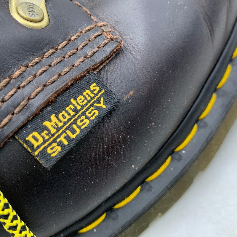 【中古品】【メンズ】 DR.MARTENS×STUSSY ドクターマーチン×ステューシー 8053HY LACE UP BOOTS レース アップ ブーツ シューズ 靴 164-251216-cs-15-izu サイズ:UK8 カラー:ブラウン 万代Net店