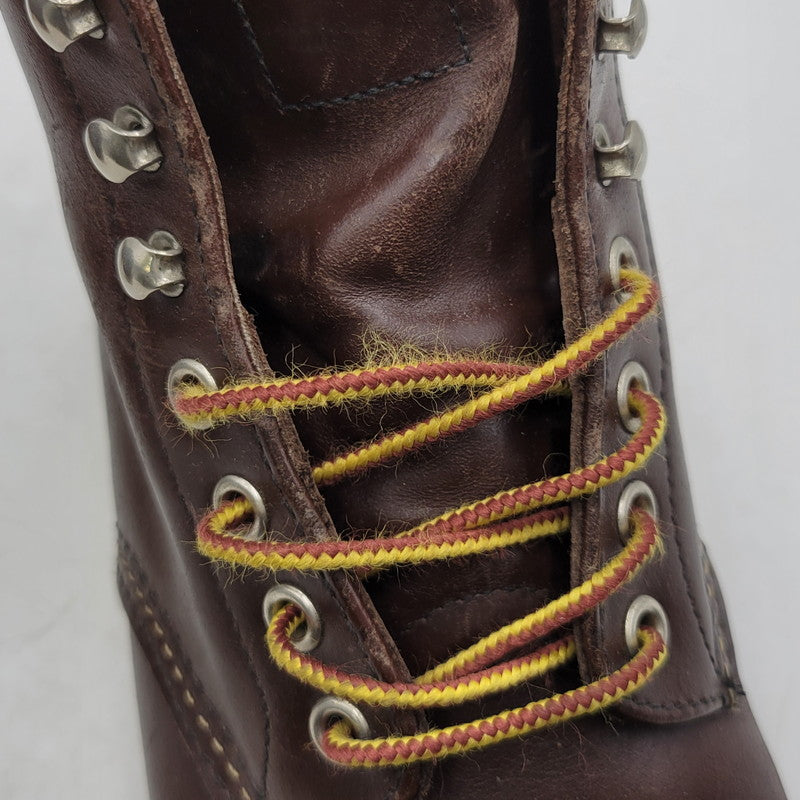 【中古品】【メンズ】 RED WING レッドウィング 8134 USA製 2010年製 刺繍羽タグ 6INCH CLASSIC PLAIN TOE 6インチ クラシック プレーン トゥ シューズ ブーツ 靴 164-251201-cs-13-izu サイズ:26.5cm カラー:ブラウン 万代Net店