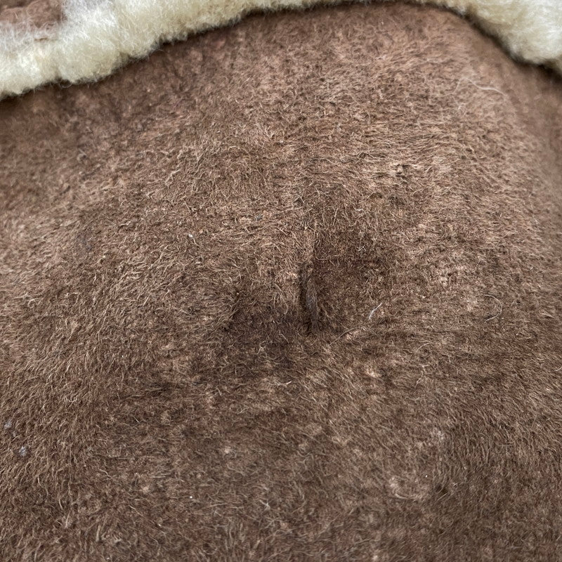 【現状渡し品】【メンズ】 VINTAGE ビンテージ 推定70S~ MOUTON COAT ムートン コート アウター 146-251211-ya-20-izu サイズ:38 カラー:ブラウン 万代Net店