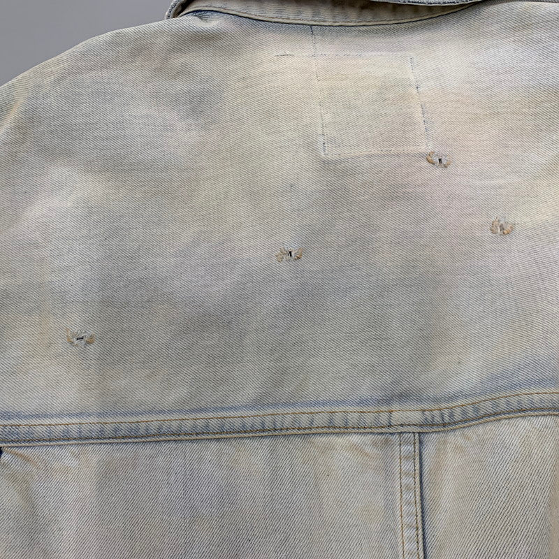 【中古美品】【メンズ】 ANCELLM アンセルム LAYERING COLOR DENIM JACKET ANC-JK67 レイヤリングカラー デニムジャケット アウター 140-251212-as-01-izu サイズ:1 カラー:インディゴ 万代Net店