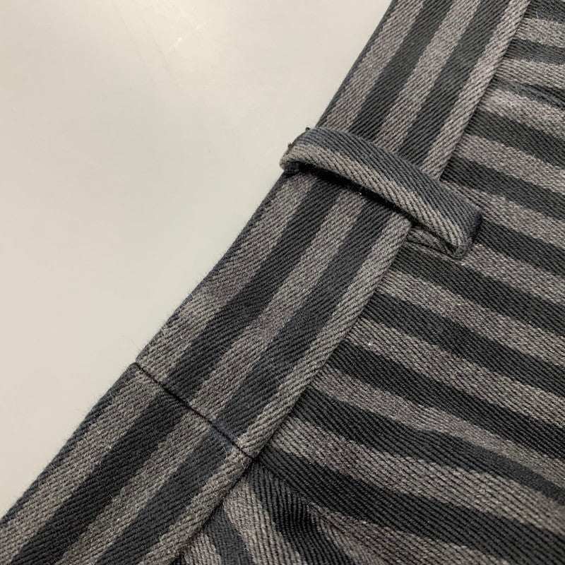 【中古品】【メンズ】 D101 2013 176 イタリア製 国内正規 TIGHT FIT STRIPE PANTS タイト フィット ストライプ パンツ ボトムス ズボン 152-251220-cs-29-izu サイズ:46 カラー:ブラック×グレー 万代Net店
