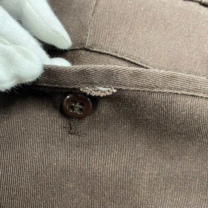 【中古品】【メンズ】 USA製 紺単色タグ 80-90S WORK PANTS ワーク パンツ ボトムス ズボン 157-260107-cs-04-izu サイズ:38×30 カラー:ブラウン 万代Net店