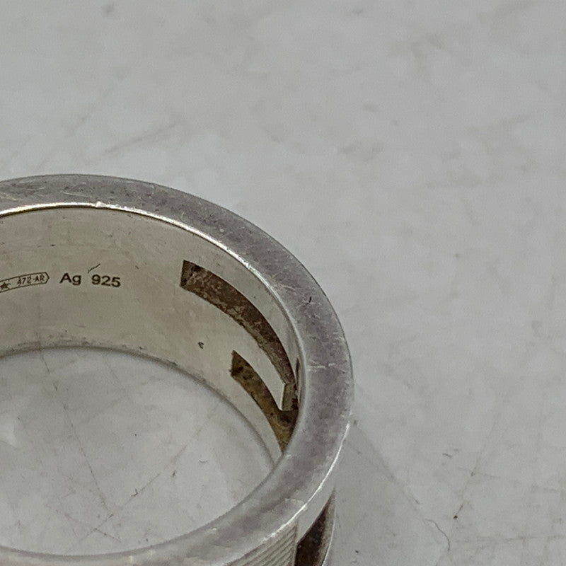 【中古品】【メンズ/レディース】 SV925 BRANDED G RING ブランデッド ジー リング 指輪 アクセサリー 182-260113-cs-12-izu サイズ:9 カラー:シルバー 万代Net店