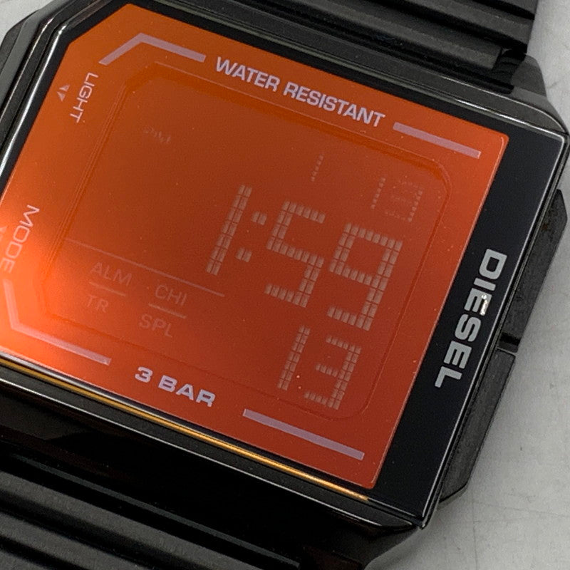 【中古品】【メンズ/レディース】 CHOPPED DIGITAL QUARTZ DZ-1970 チョップド デジタル クオーツ 腕時計 197-260113-as-12-izu カラー:ブラック 万代Net店