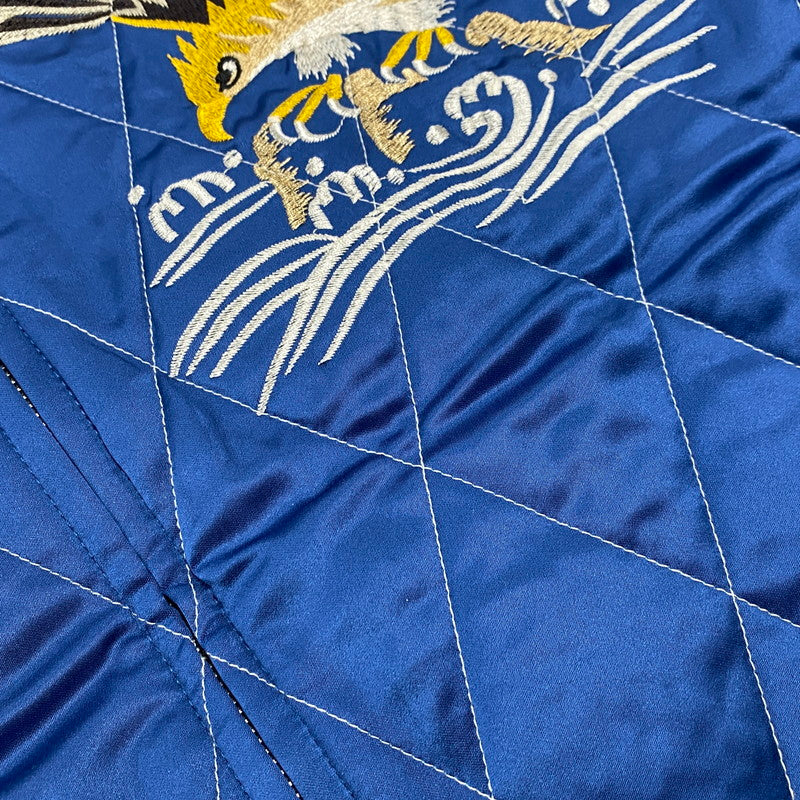 【中古美品】【メンズ】 SAPEUR サプール REVERSIBLE SOUVENIR JACKET A0024-491 リバーシブル スーベニアジャケット スカジャン アウター 142-260115-as-21-izu サイズ:XL カラー:ブルー系×レッド系 万代Net店